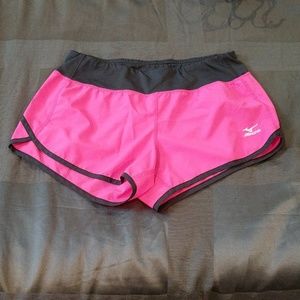 Small Mizuno Pink and Grey Shorts